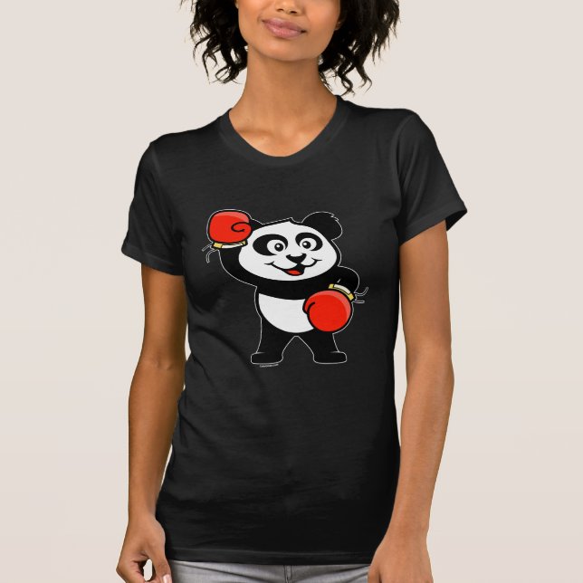 Niedliche Boxpanda T-Shirt (Vorderseite)