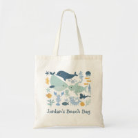 Niedliche Boys Blue Green Sea Creatures Beach Totb