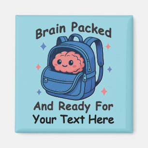 Niedliche "Brain Ready"-Version von Back-to-School Magnet