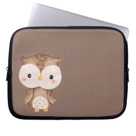 Niedliche braune Eule Laptopschutzhülle