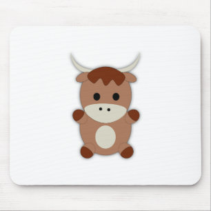 Niedliche Braune Kuh Mousepad
