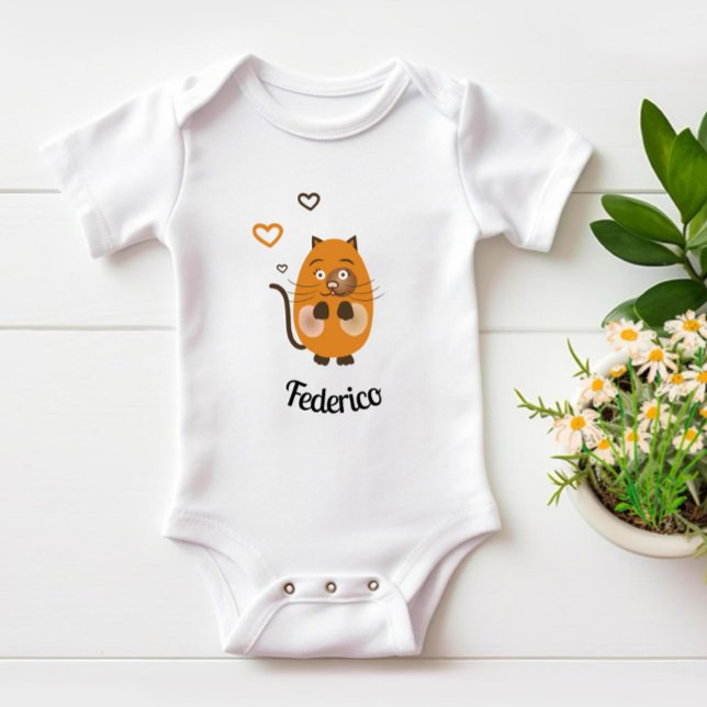 Niedliche Braunkatze Baby Strampler (Von Creator hochgeladen)