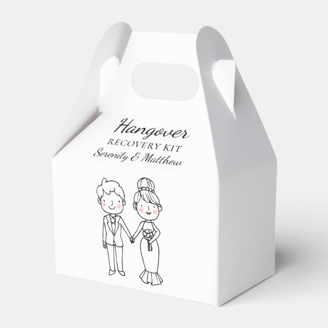 Niedliche Brautfräuterpackung Personalisierte Hoch Geschenkschachtel (Vorderseite)
