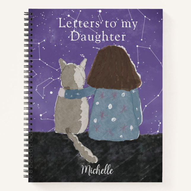 Niedliche Briefe an meine Tochter Keepsake Notizbuch (Vorderseite)