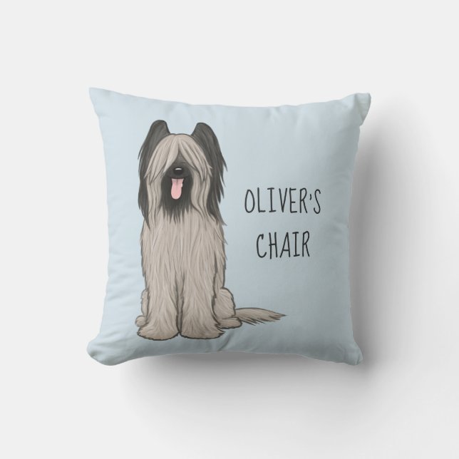 Niedliche Brille mit benutzerdefiniertem Text Kissen (Vorderseite)