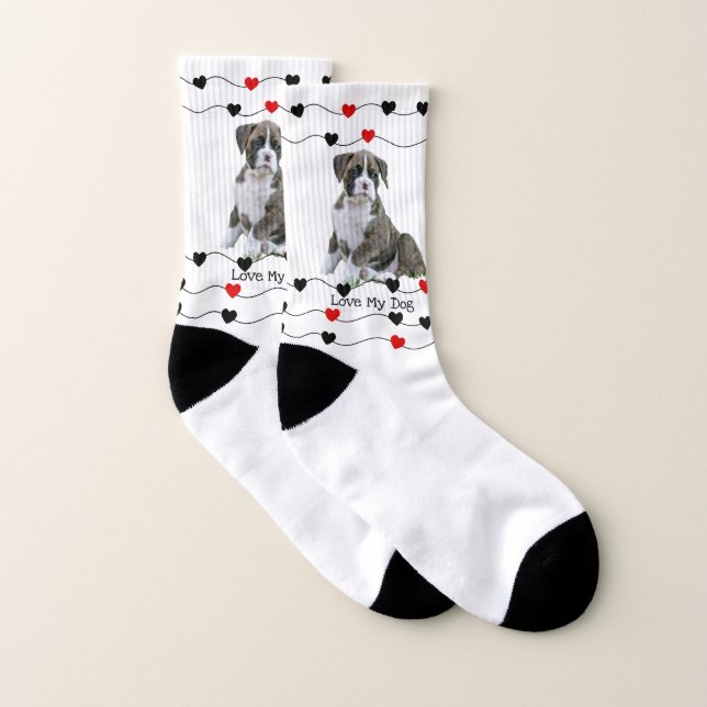 Niedliche Brindle Boxer-Hundesocken Socken (Paar)