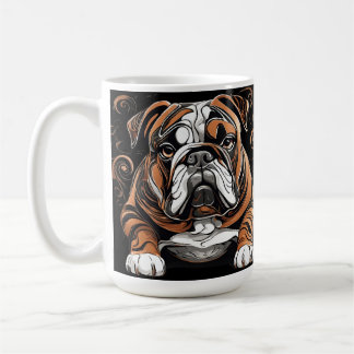 Niedliche Britische BullDog-Kaffee-Tasse Kaffeetasse
