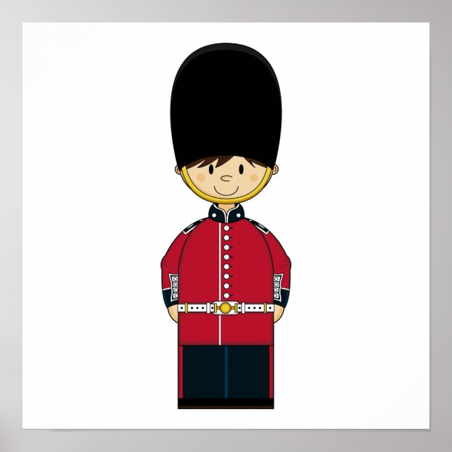 Niedliche britische Royal Garde Leinwand Poster (Vorne)