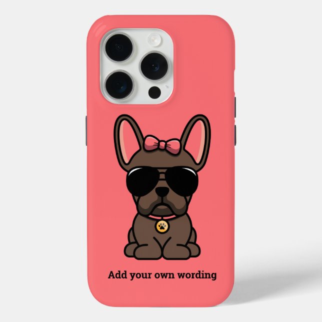 Niedliche Brown-Bulldog Case-Mate iPhone Hülle (Rückseite)
