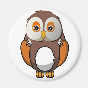 Niedliche Brown-Eule Magnet