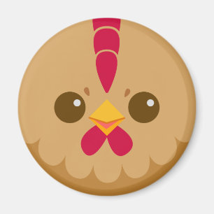 Niedliche Brownhenne/-huhn Magnet