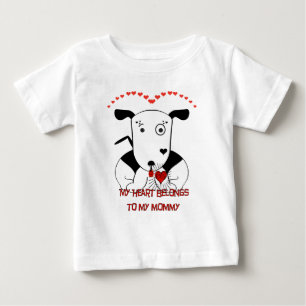 Niedliche Bull Terrier Valentine's Day Baby T - Sh T-shirt
