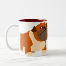 Niedliche Bulldog-Tasse