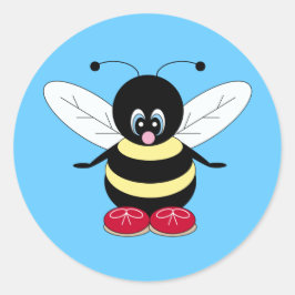 Niedliche BumbleBee-Aufkleber Runder Aufkleber
