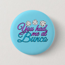 Niedliche Bunco Game Night Pink Blue Diät Button