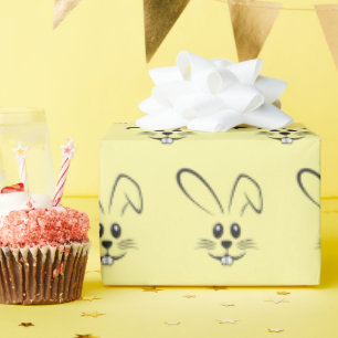 Niedliche Bunnies auf Gelb Geschenkpapier