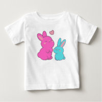 Niedliche Bunnies mit Illustration