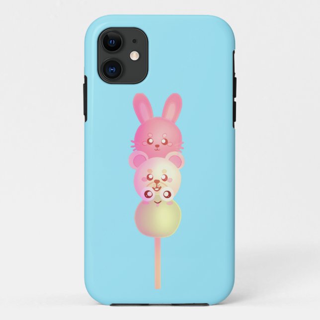 Niedliche Bunny-, Bär- und Frosch-Dango Case-Mate iPhone Hülle (Rückseite)