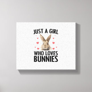 Niedliche Bunny Design für Mädchen Frauen Kaninche Leinwanddruck