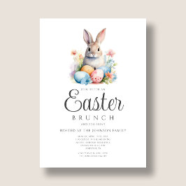 Niedliche Bunny Egg Jour und Osterbrunch Einladung