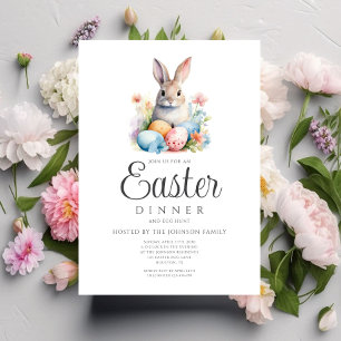 Niedliche Bunny Egg Jour und Osterfest Einladung