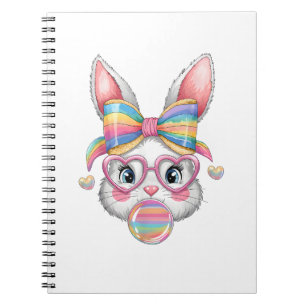 Niedliche Bunny Face Coquette Bussen Girls Schule Notizblock