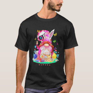 Niedliche Bunny Gnome Kanincheneier Jagen Frohe Os T-Shirt