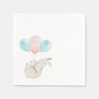 Niedliche Bunny Holloons Papier Napkin Serviette
