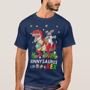 Niedliche Bunny saurus Rex T Rex Dino Dabbing Rabb T-Shirt