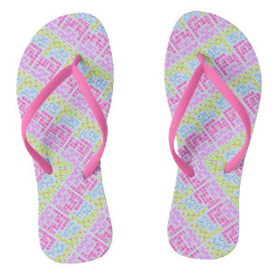 Niedliche bunt gürtelförmige Graffiti-Muster li Flip Flops