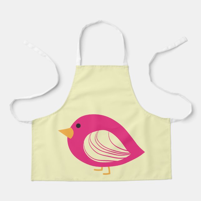 Niedliche, bunt  Vögel Schürze (Vorderseite)