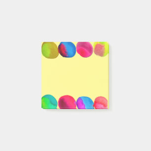Niedliche bunte Aquarellkunst Post-it Klebezettel