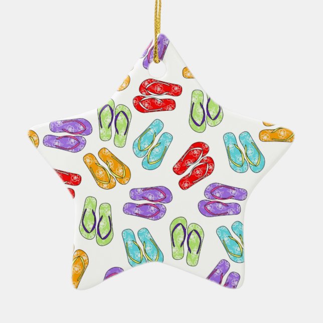 Niedliche bunte drehen Reinfälle um Keramik Ornament (Vorne)