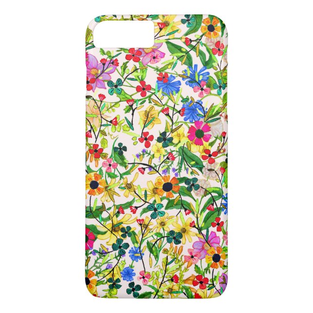 Niedliche, bunte Frühlingsblumen Blume Case-Mate iPhone Hülle (Rückseite)