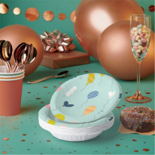 Niedliche Bunte Geburtstagsparty Balloon-Muster Pappteller