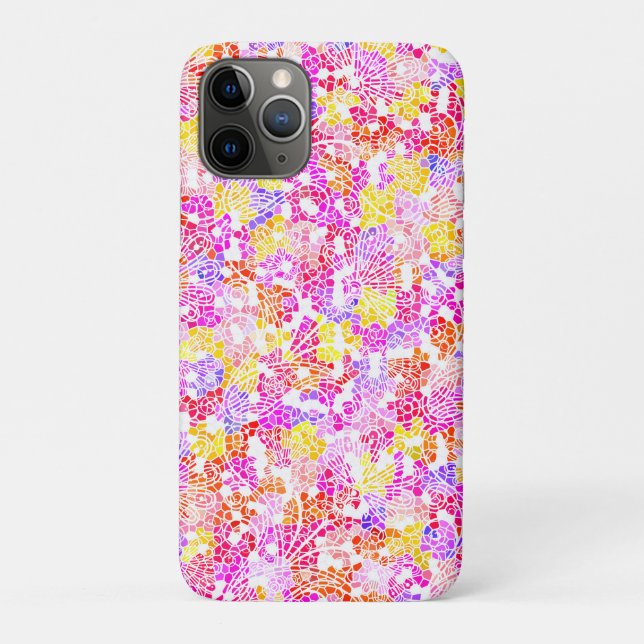 Niedliche bunte, gürtelförmige Blume Case-Mate iPhone Hülle (Rückseite)