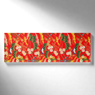 Niedliche bunte japanische Blumenmuster Namenschild