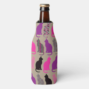 Niedliche bunte Katzen-Muster-Flasche cooler Flaschenkühler