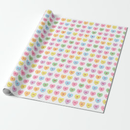 Niedliche, bunte Konversationsmuster Geschenkpapier