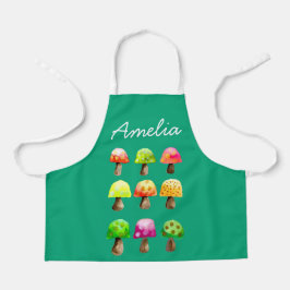 Niedliche bunte Pilze Schürze