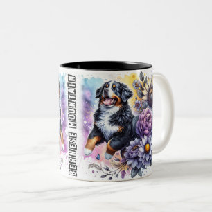 Niedliche Burnese Mountain Dog Wrap Zweifarbige Tasse