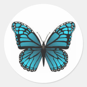 Niedliche Butterfly-Aufkleber Runder Aufkleber
