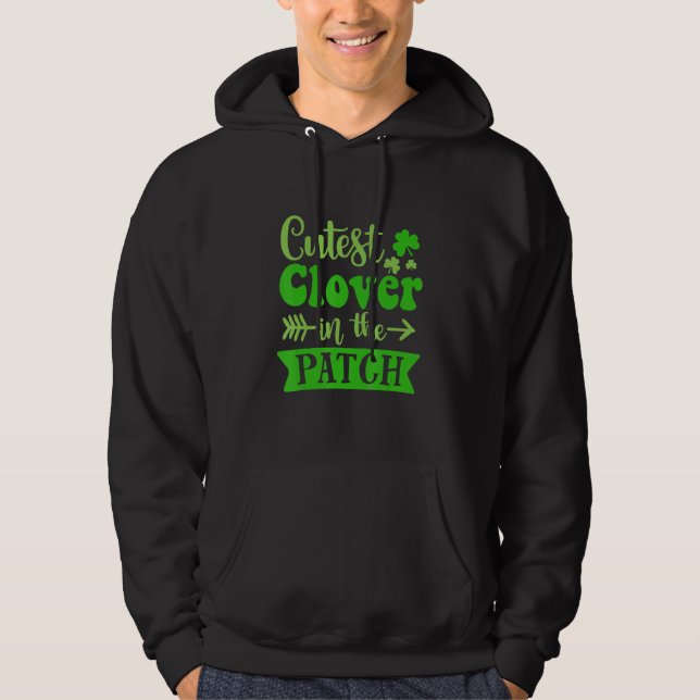 Niedliche C in Patch St Patrick S Day Kinder irisc Hoodie (Vorderseite)