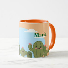 Niedliche Cacti Blue Sky Tasse