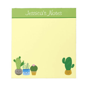 Niedliche Cacti Succulents Pflanze Liebe Personali Notizblock