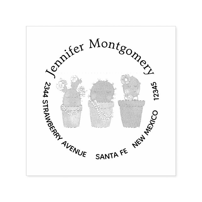 Niedliche Cactus Girls mit Schmuck Permastempel (Design)