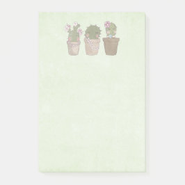 Niedliche Cactus Girls mit Schmuck Post-it Klebezettel