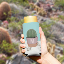 Niedliche Cactus Pflanze Mama Moderner Mit Monogra