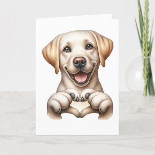 Niedliche Canine Liebe Card Karte