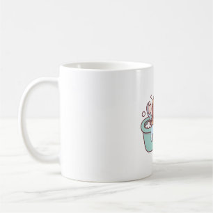 Niedliche Capybara baden in der Badewanne Kaffeetasse